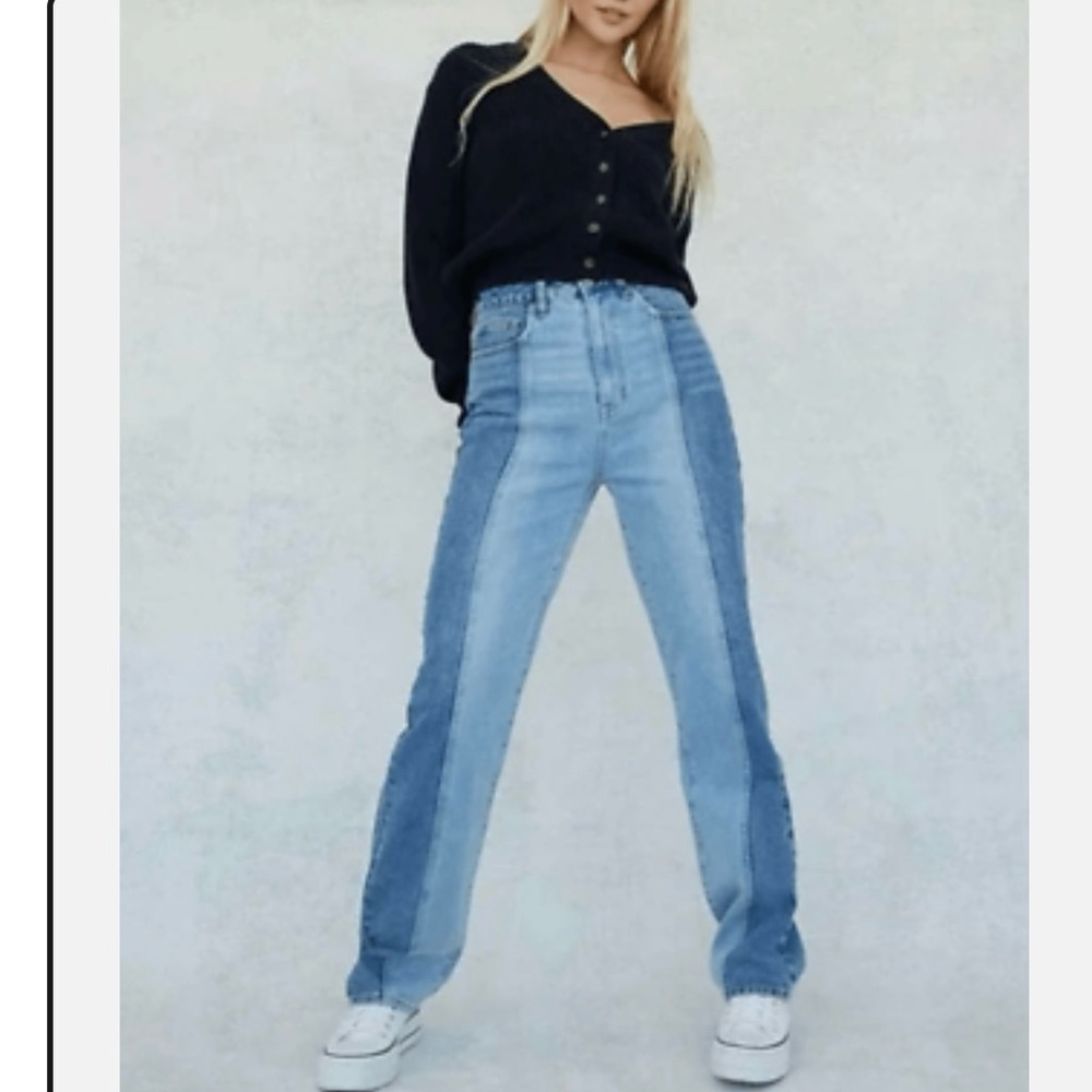 PacSun Eco Two-Tone High Rise 90s Boyfriend Women’s Jeans Sz 24 Streetwear SK8